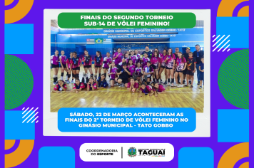 Segundo Torneio de Vôlei Feminino Sub-14 