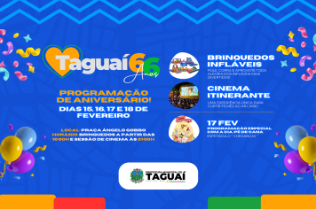 Programação Especial - Taguaí 66 Anos