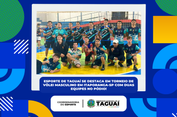 Vôlei masculino de Taguaí-SP é destaque mais uma vez!
